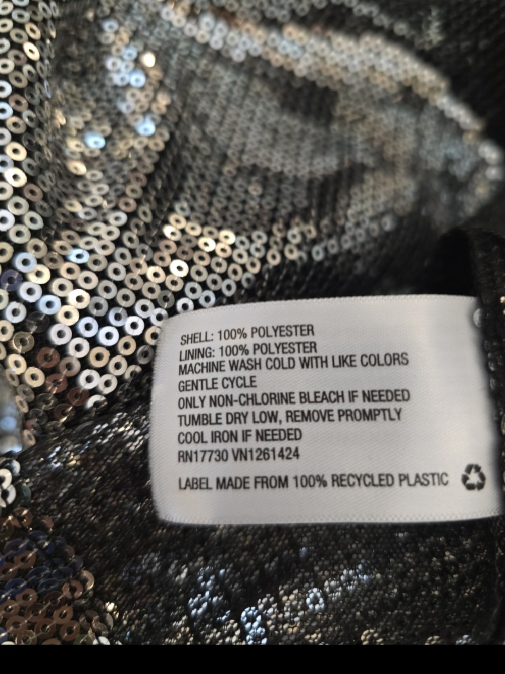 wild fable Womens (M)Silver Sequin Mini Dress - Picture 5 of 5